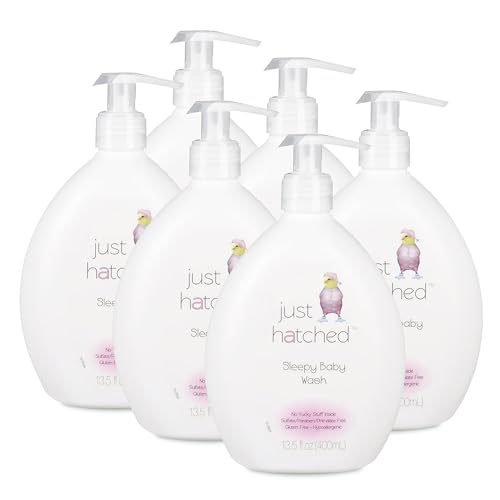 Sleepy Baby Wash Multi-Pack - Relaxing Bath + Body, Snuggly Yummy Fragrance, w/Essential Oils, Calming, Hypoallergenic, No Yucky Stuff & Harsh Ingredients, 13.5 fl oz (6 Pack)