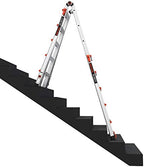 Little Giant Ladders, Velocity with Ratchet Levelers, M22, 22 Ft, Multi-Position Ladder, Aluminum, Type 1A, 300 lbs Weight Rating, (15422-801)