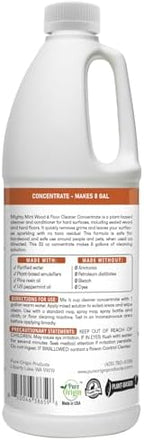 Mighty Mint Wood & Floor Cleaner Concentrate, Non-Toxic, Cleaning Soap for Hardwood and Floors, Natural Mint Scent, 32oz