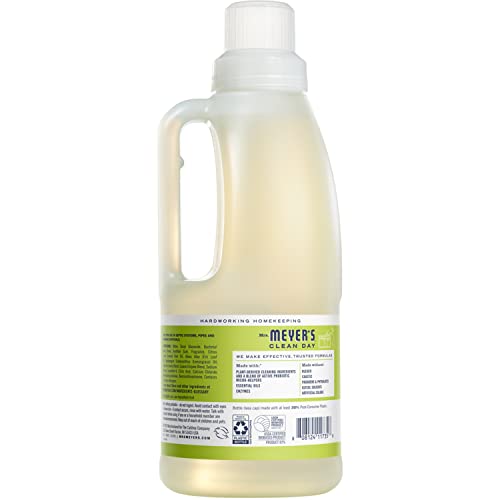 MRS. MEYER'S CLEAN DAY Probiotic Drain Maintenance Liquid,Lemon Verbena,Freshens Disposals and Drains,32 Fl Oz,(Pack of 2)