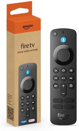 Amazon Fire TV Alexa Voice Remote (newest model) with TV controls, requires compatible Fire TV device