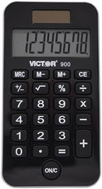 Victor 900 Antimicrobial Pocket Calculator, 8-Digit LCD