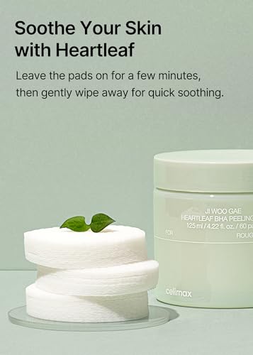 celimax Ji.Woo.Gae Pore+Dark Spot Brightening Pad (40 Pads) + Ji.Woo.Gae Heartleaf BHA Peeling Pad Double Edition (60pads*2) Bundle