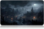for MTG Game Playmat, for Magic TCG Rubber Play mat,Tabletop Card Playmats with Smooth Surface,Trading Card Inked Game Mat,Battle Game,Fantasy Castle