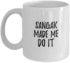 EzGift Sangak Made Me Do It Mug Funny Foodie Present Idea Coffee Tea Cup 11 oz