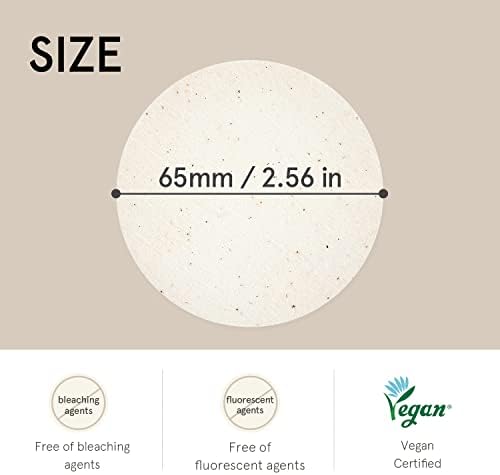 ONE THING Unbleached Cotton Pads | DIY Dry Toner Pads, Large Size Exfoliating Soft Lightweight Face Rounds | Daily Travel Size Refill No Lint Double Sided | Korean Skin Care (120 Refill Pads)
