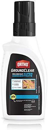 Ortho GroundClear Weed and Grass Killer Super Concentrate - Kills Weeds and Grass, Kills to the Root, Starts Working Immediately, for Patios and Landscaped Areas, 32 fl. oz.