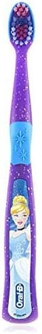 Oral-B Princess Toothbrush for Little Girls, Children 3+, Extra Soft (Characters Vary) - Pack of 4