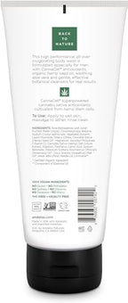 Andalou Naturals CannaCell MEN Invigorating 3-in-1 Body Wash, 8.5 Ounces