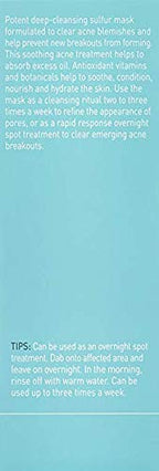 Proactiv Skin Purifying Acne Face Mask and Acne Spot Treatment, Detoxifying Facial Mask with 6% Sulfur, 90 Day Supply, Cream, 3 Oz