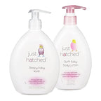 Night Time Baby Routine Wash + Lotion Bundle - Gentle Calming Bath & Body Cleanser + Lightweight Moisturizing, No Yucky Stuff & Harsh Ingredients,13 fl oz + 10 fl oz (2 Variety-Pack)