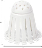 TubShroom Toss 21pk Disposable Bath Tub Drain Strainers - Hair Catcher Snare for Shower Bathtub to Prevent Clogged Drains, Traps Human and Pet Hair, One Year Supply (White)