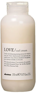 Davines LOVE Curl Cream, Weightless Curl Defining Leave-On Serum For Curly And Wavy Hair, Residue-Free Softness and Shine, 5.07 Fl Oz