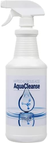 Hypochlorous Acid Spray - 500PPM 32oz Bottle For Cleaning - Dental & Medical Professionals Choice - All Natural HOCL Surface Cleaner - ULV Fogger Solution - Convenient Spray Bottle | Made In USA