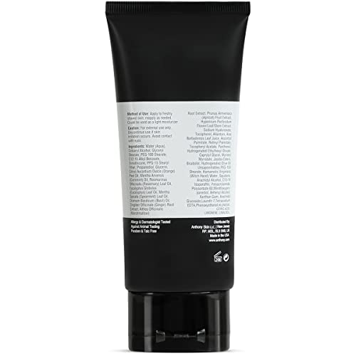 Anthony After Shave Balm for Men, Cooling Lotion, 3 Fl Oz, With Vitamins A, C & E, Aloe Vera, Botanical Extracts; Soothes, Moisturizes All Skin Types