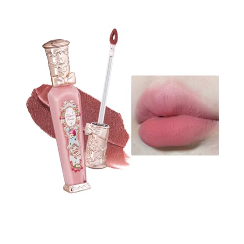 Flower Knows Strawberry Rococo Cloud Lip Cream Matte Liquid Lipstick-Long Lasting&Highly Pigmented Lip Stain -Velvety Waterproof Lip Makeup for Girls&Women-0.12 Fl Oz,1 Count(S04 Strawberry Moon)