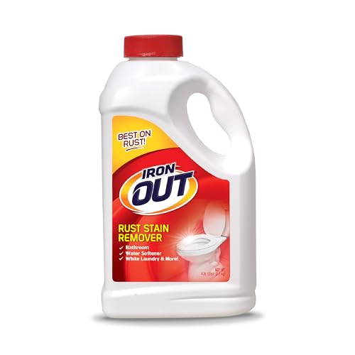 Iron OUT Powder Rust Stain Remover, Remove and Prevent Rust Stains in Bathrooms, Kitchens, Appliances, Laundry, and Outdoors, 4 Pound 12 Ounce, Pack of 6