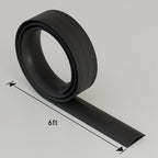 D-Line 6ft Floor Cord Cover, Cable Protector, Hide Extension Cords, Protect Cords, Prevent Cable Trips, Heavy Duty Cord Hider - Cable Cavity = 0.63" (W) x 0.31" (H) - Black