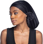 Hairbrella Satin Lined Adjustable Sleep Cap - Sleeping Caps for Women to Protect Hair, Satin Band Edge, Silk Bonnet