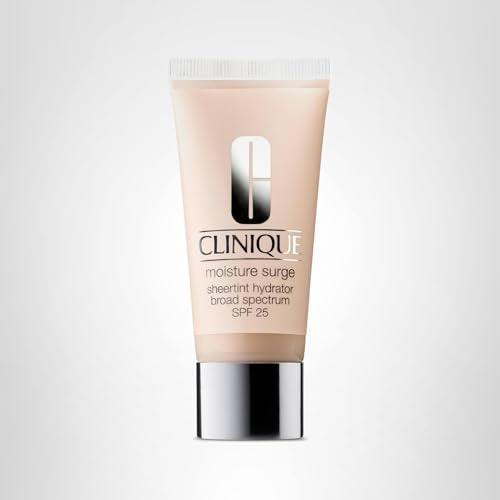Clinique Moisture Surge Sheertint Hydrator Hydrating Tinted Moisturizer Broad Spectrum SPF 25 With Hyaluronic Acid + Aloe Water | Sheer Coverage, Natural Finish, Very Light, 1.4 Fl Oz