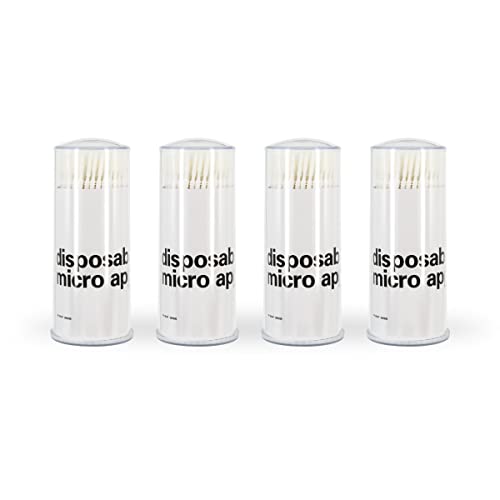 i-Laesh 400 Pcs Lashes Disposable Micro Applicators Brush, Microswabs for Eyelash Extensions, Lint Free Micro Brushes