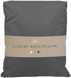 Luxury Bath Pillow for Tub - Thick and Comfortable Bathtub Pillow Support for Head and Neck and Back - Washable Quick-Drying Bath Pillows - Bath Cushion for Home Spa - Fits Any Bathtub - Dark Gray