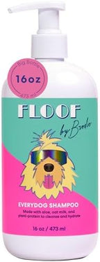 Everydog Nourishing and Deodorizing Dog & Cat Shampoo for All Coat Types, Detangles, Soothes with Aloe, Oat Milk, Plant Based Emolients, Pet Grooming Supplies (16oz)