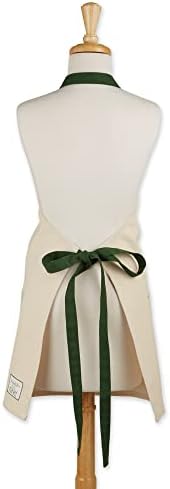 DII Women's Pantry Style Apron Collection Large Pockets, Adjustable with Long Waist Ties