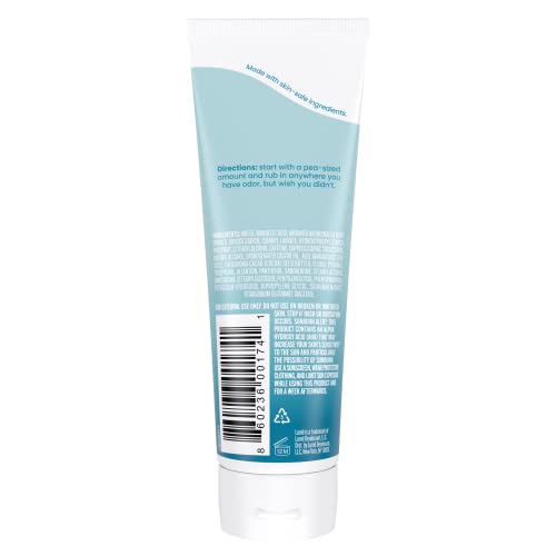 Lume Whole Body Deodorant - Invisible Cream Tube - 72 Hour Odor Control - Aluminum Free, Baking Soda Free, Skin Safe - 3.0 ounce (Unscented)