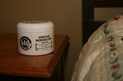 Handmade Magnesium Lotion with All Organic Oils - 275 mg/TSP - Zechstein Seabed Magnesium Minerals (Unscented)