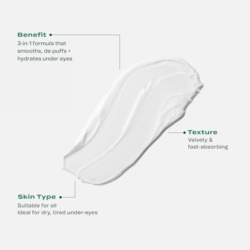 Hey Bud Skincare No Puff, Hemp Eye Cream, Reduces Fine Lines, Puffiness, and Brightens Eyes, Works to Hydrate and Protect Your Skin (0.5 oz)