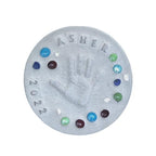 Large DIY Handprint Stepping Stone Kit, Mother's Day Gift, Footprint Stepping Stone (10 Inch + Stamp Set)