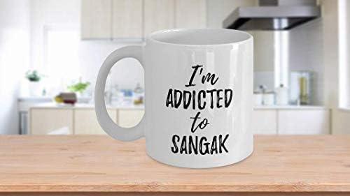 I'm Addicted To Sangak Mug Funny Food Lover Gift Coffee Tea Cup Large 15 oz