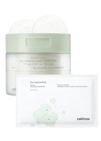 celimax Ji.Woo.Gae Cica BHA Blemish Toner Pad (60 Pads) + The Real Cica Calming Ampoule Mask 27ml (5EA) Bundle