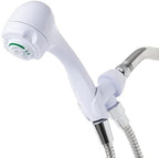 Niagara Conservation N2935 Earth Spa 3-Spray with 2 GPM 2.7-in. Wall Mount Handheld Shower Head in White, 1-Pack | Bathroom Shower Head Sprayer with Pressure Compensation Technology