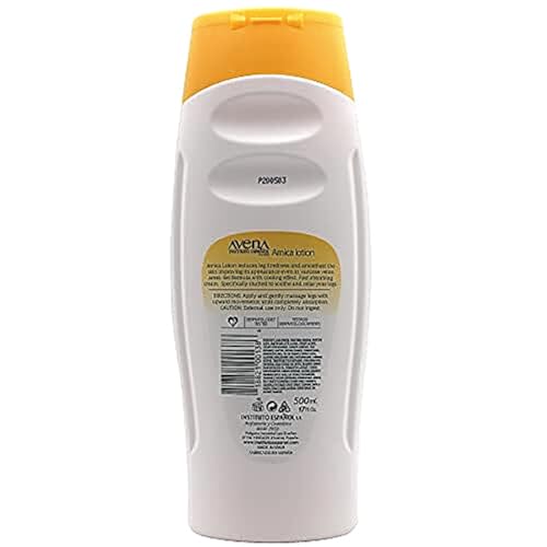 Avena Instituto Español Arnica Lotion Tired Legs, Improves Skin Appearance, Even Varicose Veins Areas, Refreshes Legs, 2-Pack of 17 FL Oz each, 2 Bottles