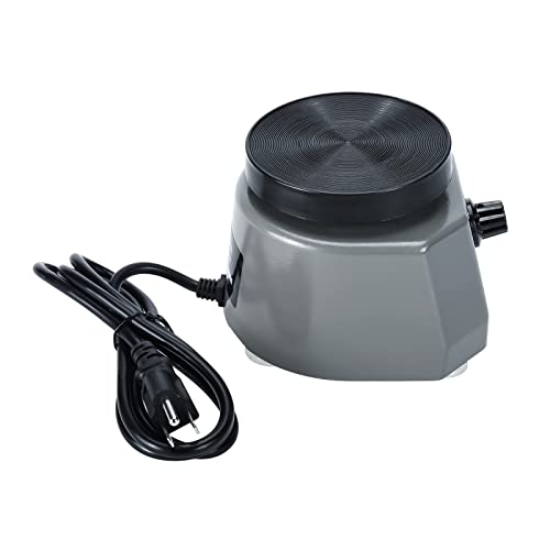 NORJIN 4 Inch Lab Vibrator, Round Shaker Oscillator Gypsum Mixing Machine 110V/100W Lab Equipment