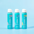 COOLA Organic Sunscreen SPF 50 & 30 Sunblock Spray Kit, Dermatologist Tested Skin Care for Daily Protection, Vegan and Gluten Free,Travel Size, 2 Fl Oz, 3 Pack