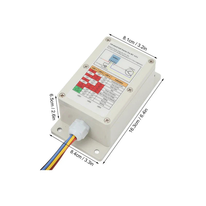 RV AC Soft Starter ASY 364 X20 IP 364 Air Conditioner Soft Start Compressor Unit Kit for 115V to 135V 50 to 60Hz Motors and Up