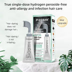 PYEONAN Hair Dye Professional Comb, Natural Plant Extracts, Black or Dark Brown Cream, 2 in 1 Dyeing & Haircare, Easy to Dye Healthy Coloring for Grey Hair 2.8Oz. /80g - Color: Dark Brown (1pc)