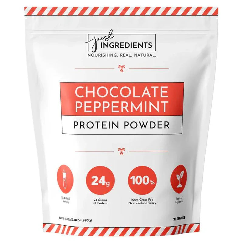 Just Ingredients Chocolate Peppermint Protein Powder