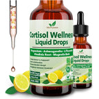 Cortisol Supplement Liquid Drops, 17-In-1 Cortisol Detox W. Magnesium Glycinate
