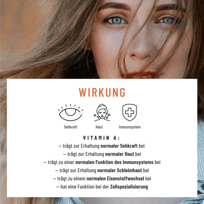 Vitamin A Drops High Dose – Introductory Price – 5000 IU (1500 μg) per Daily Dose – Vegan – Vitamin A Liquid – Made in Germany – Retinol Natural Feast for Eyes, 1700 Drops, 50 ml