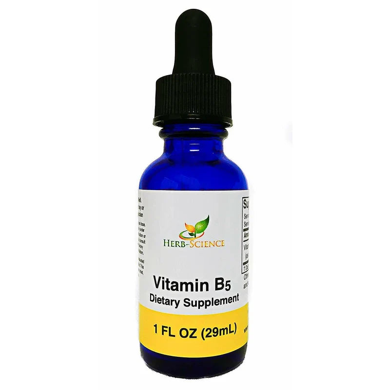 Herb-Science Liquid Vitamin B5 Pantothenic Acid, Alcohol-Free Extract - Herb-Science