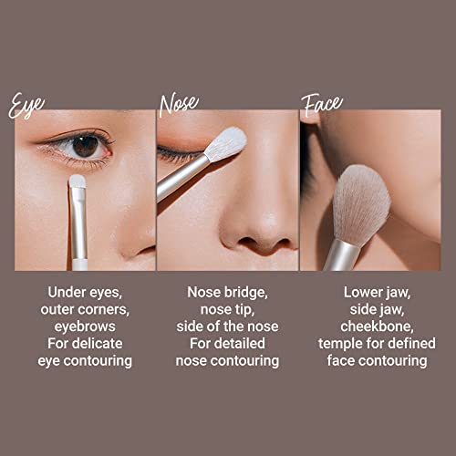 ETUDE Contour Powder - Re-illumination | Bronzer And Contour Palette To Effortlessly Define The Face Like A Selfie | Smooth, Velety Texture | Natural Look, brown, Korean Makeup, Perfect for Gift