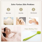 Silicone Body Scrubber, Long Handle Back Scrubber for Shower, Silicone Body Brush Shower Scrubber for Body, Shower Srush Back Brush Body Exfoliator