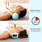 USUIE Red Light Therapy Neck Traction Pillow, Neck Stretcher for Neck Pain Relief, Cervical Traction Device for Tension Headache and Neck Hump Corrector with 10000 mAh Power Bank