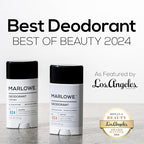MARLOWE. No. 024 Mens Deodorant 2.5 oz, Natural Deodorant for Men, Aluminum Free Stick, Made with Coconut Oil, Shea Butter & Jojoba, Only No-Nonsense Ingredients, Fresh & Woodsy Scent