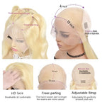 Alipeacock 613 13x6 Lace Front Wig Human Hair 200% Density Body Wave Blonde Lace Front Wigs Human Hair Pre Plucked Blonde Wig Human Hair 613 30inch