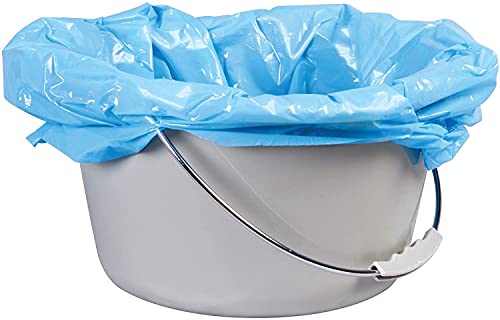 Carex Commode Liners, 42 Liners - Fits Most Commodes, With Absorbent Powder, Holds 2 Quarts Liquid, Disposable and Hygienic, 7 Toilet Liners/box, Pack of 6